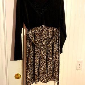 Dress with v back , very nice material